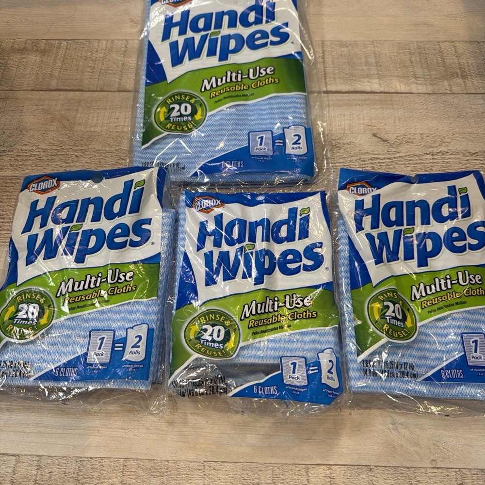 Clorox Handi Wipes Multi Use Reusable Cloths Lot Vintage 2009 Discontinued NOS